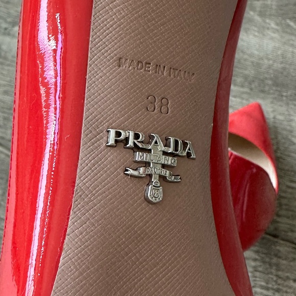 Red Prada Heels - Picture 6 of 10